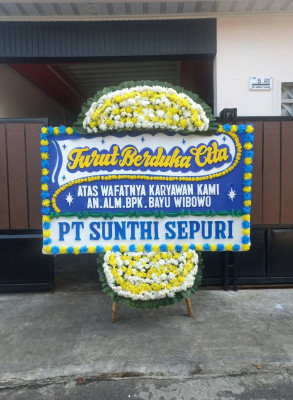 Papan Bunga Duka di Amasangan
